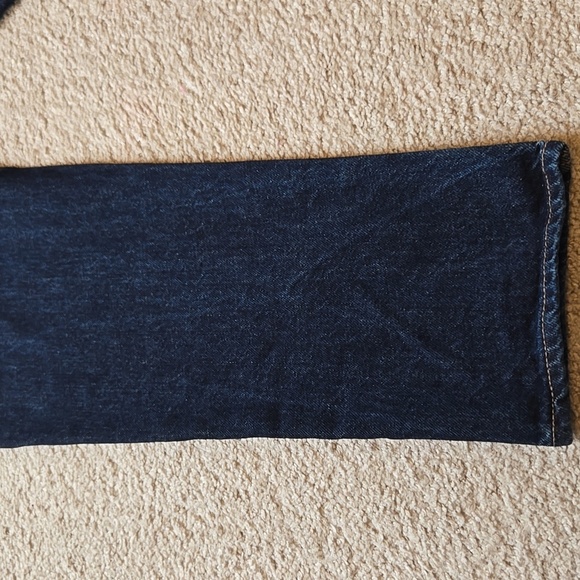 Old Navy High-Rise Slouchy Straight Cropped Dark Wash Jeans Size 00 - Picture 14 of 15